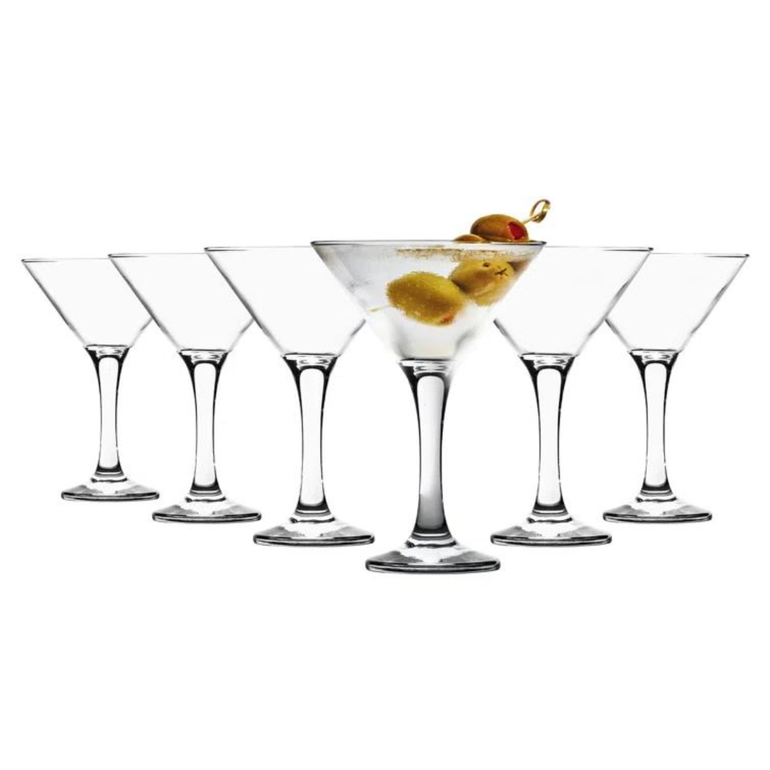 Set de 6 Copas Misket para Martini 6oz Vidrio LV-MIS586F LAV LAV