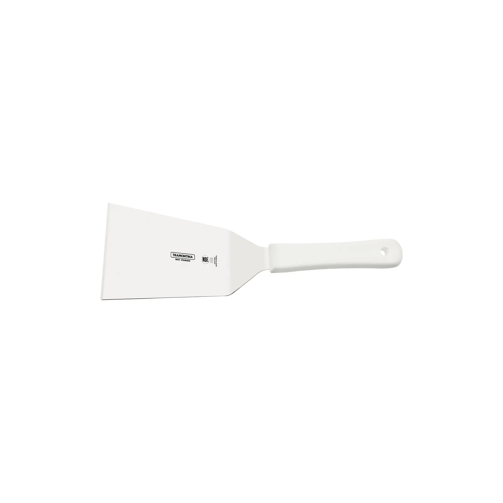 Espátula de Acero Inoxidable Profesional 6x3.5" Mango de Polipropileno para Cocina Tramontina 24675-186