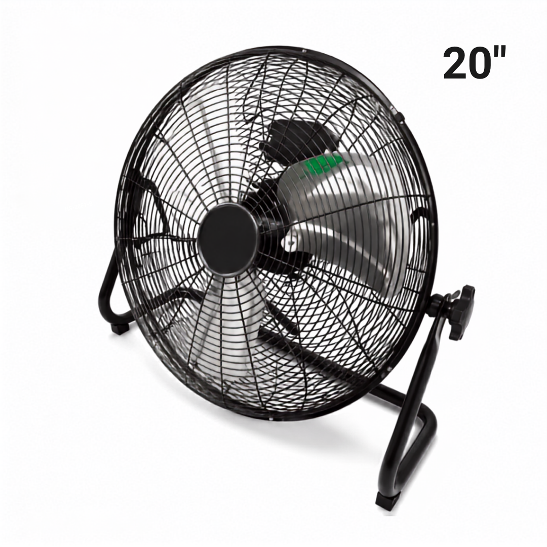 Ventilador Abanico Semi-Industrial de Piso 20" de Alta Velocidad | HS-20FF-B
