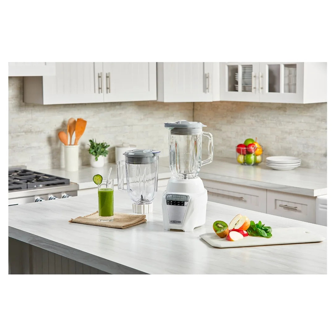 Licuadora Ice Crush Jarra de Vidrio 1.25L + Jarra de Plástico 1.6L 700W Black and Decker BL0876-3WDLA BLACK + DECKER