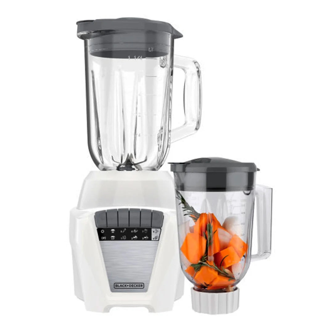 Licuadora Ice Crush Jarra de Vidrio 1.25L + Jarra de Plástico 1.6L 700W Black and Decker BL0876-3WDLA BLACK + DECKER