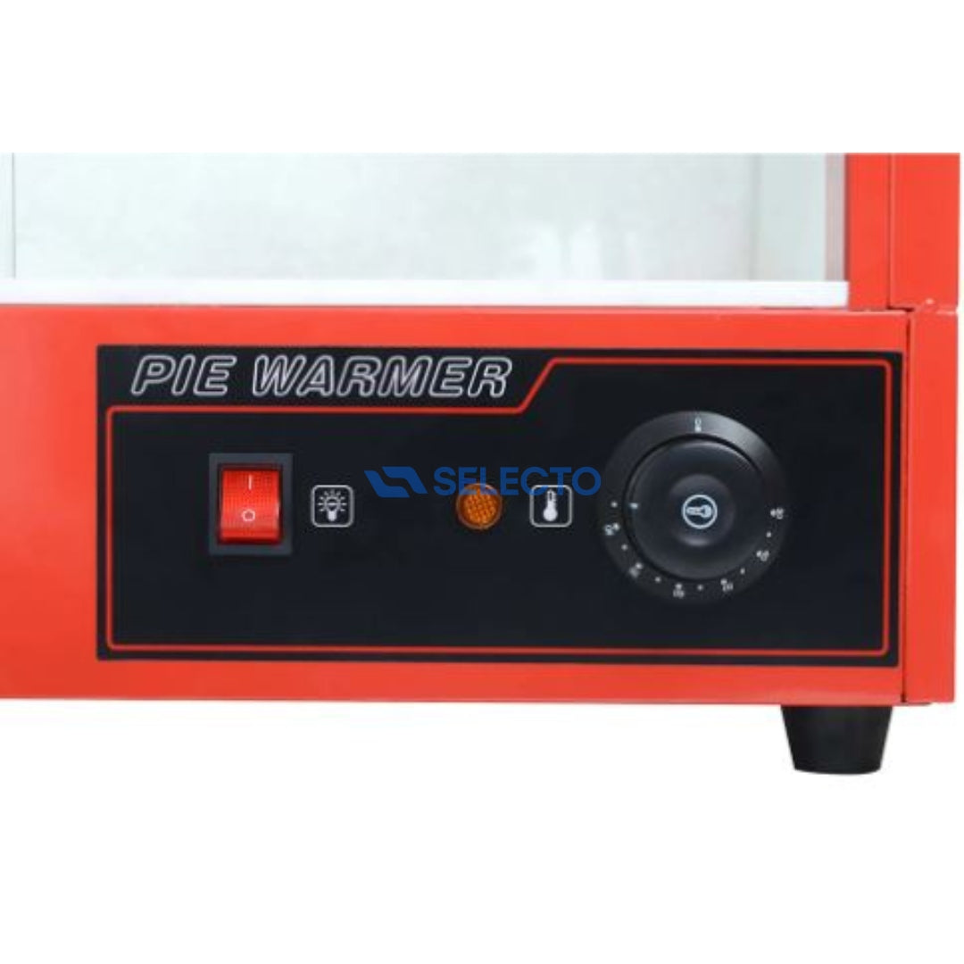 (LLEGANDO 30 DE MAYO) Vitrina Calentador Rojo 2 Bandejas 660*480*650mm HW-2P Selecto
