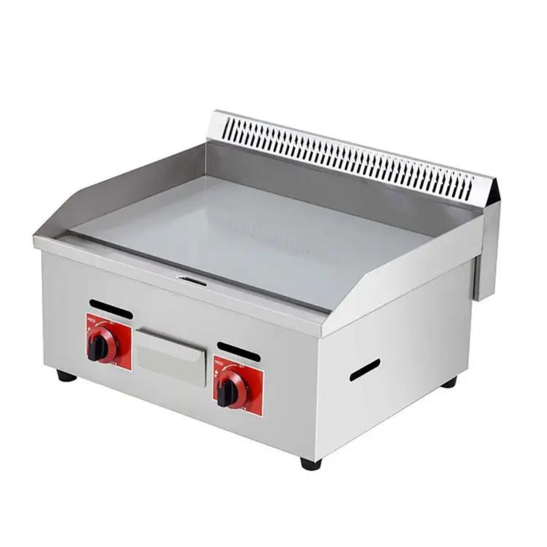 Plancha a Gas de Acero Inoxidable 2 Quemadores 550*450*345mm FCS-718 Selecto