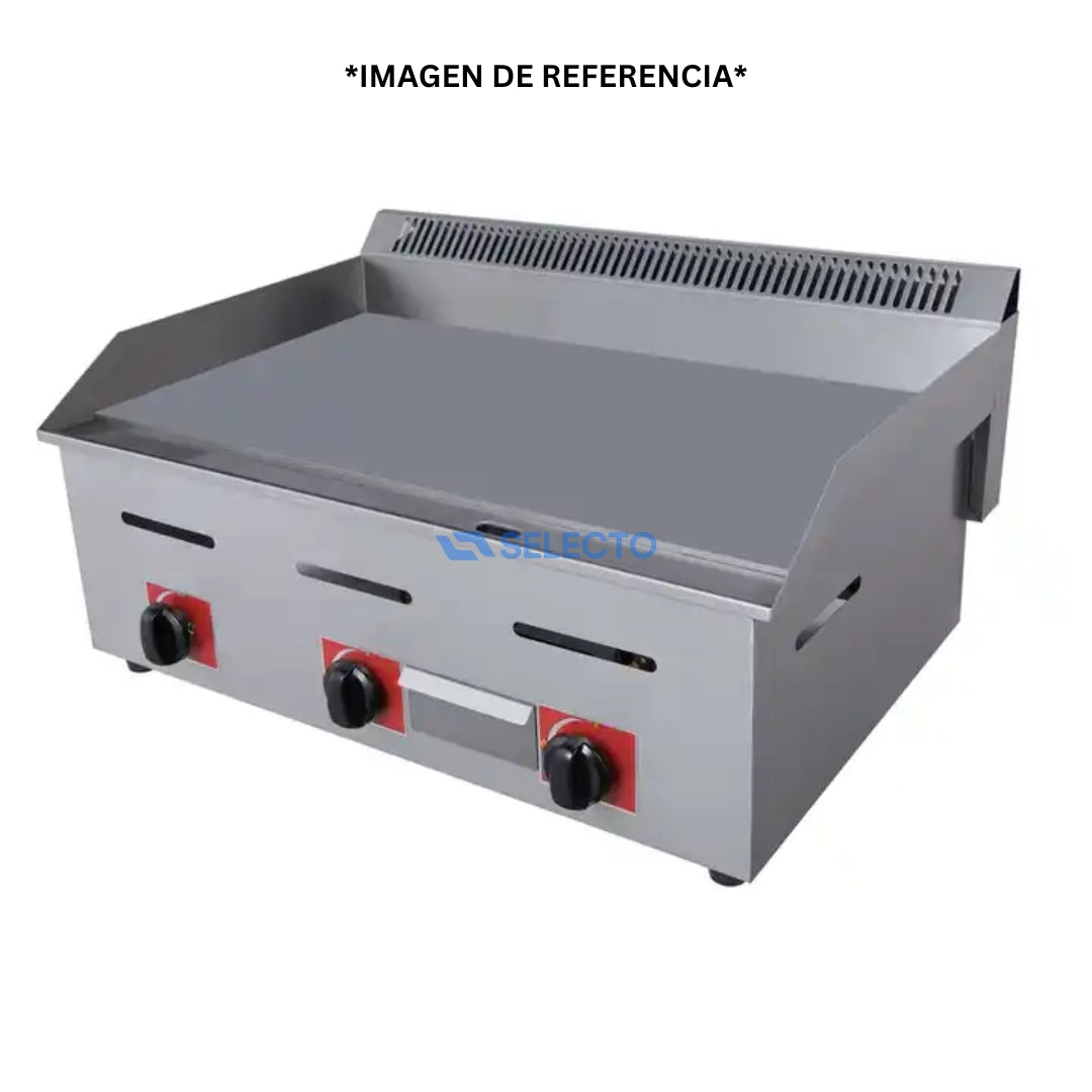 Plancha a Gas de Acero Inoxidable de 3 Quemadores 730*530*290mm HGG-730 Selecto