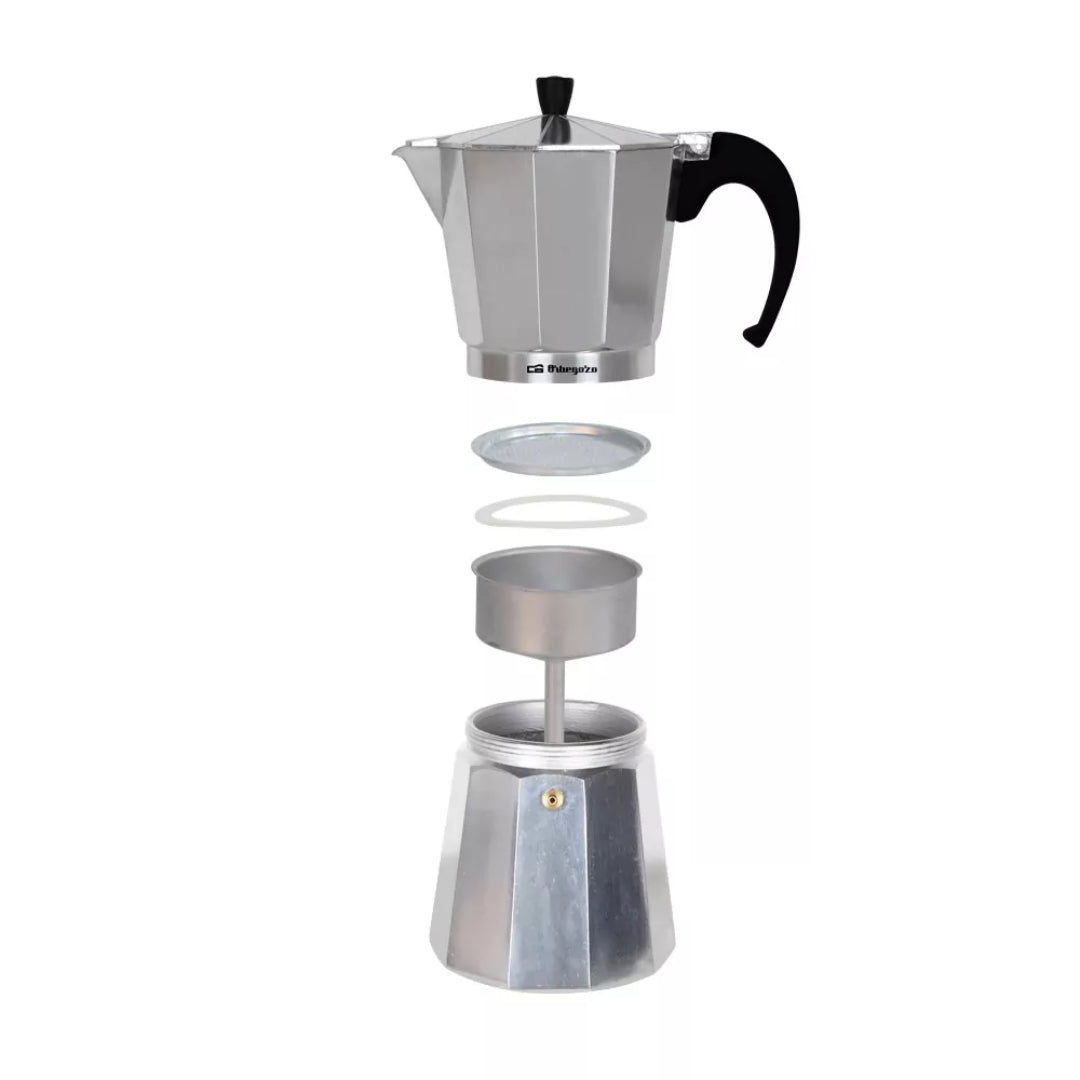 Cafetera Italiana de Aluminio 3 Tazas, 6 Tazas, 9 Tazas & 12 Tazas Selecto