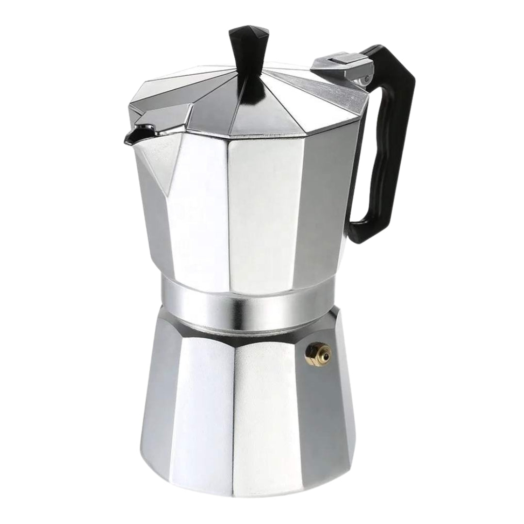 Cafetera Italiana de Aluminio 3 Tazas, 6 Tazas, 9 Tazas & 12 Tazas Selecto