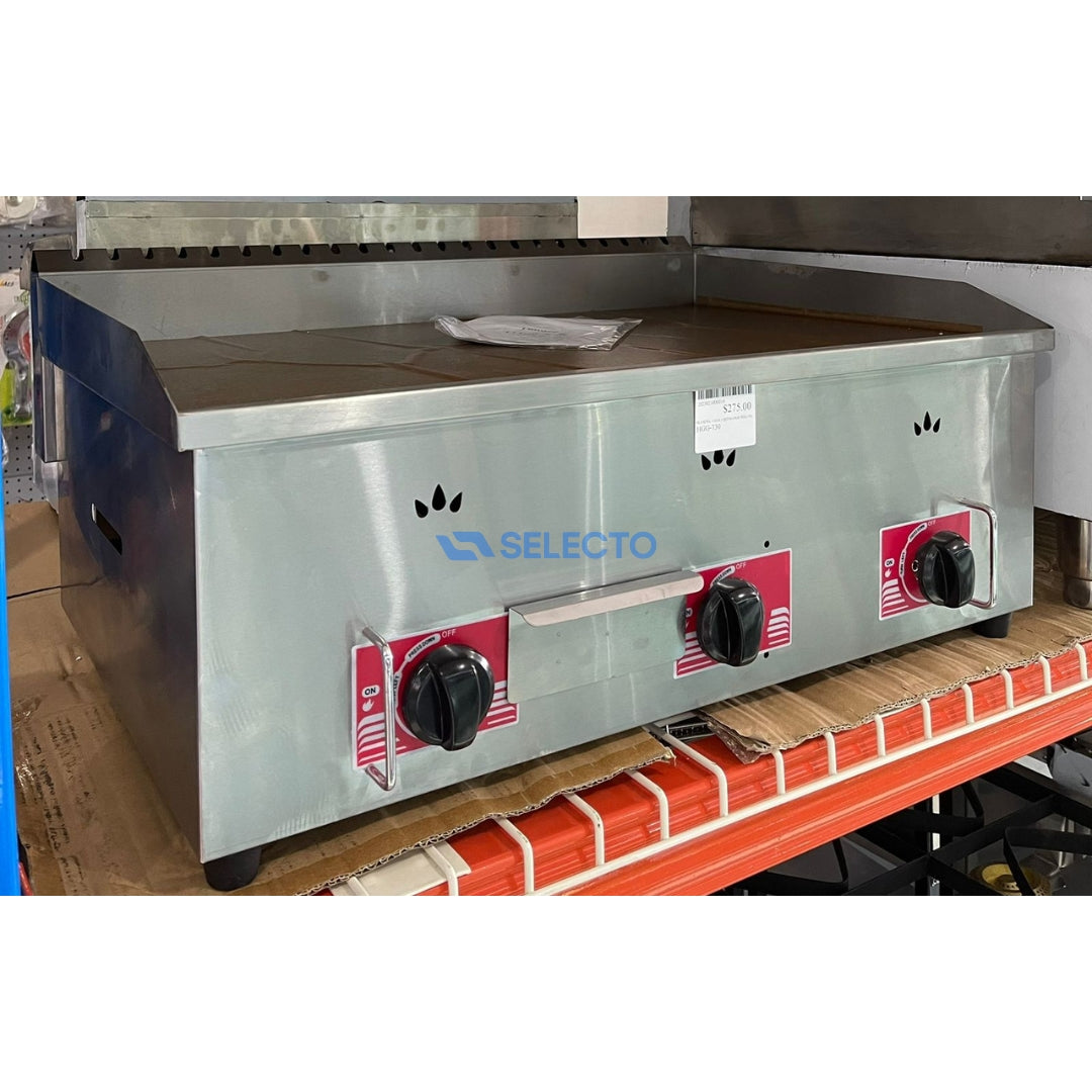Plancha a Gas de Acero Inoxidable de 3 Quemadores 730*530*290mm HGG-730 Selecto