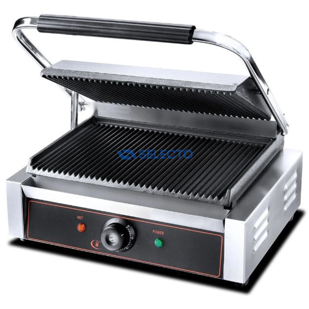 Plancha Panini Eléctrica de Parrilla 110V/60HZ 425*400*210mm HEG-811E Selecto