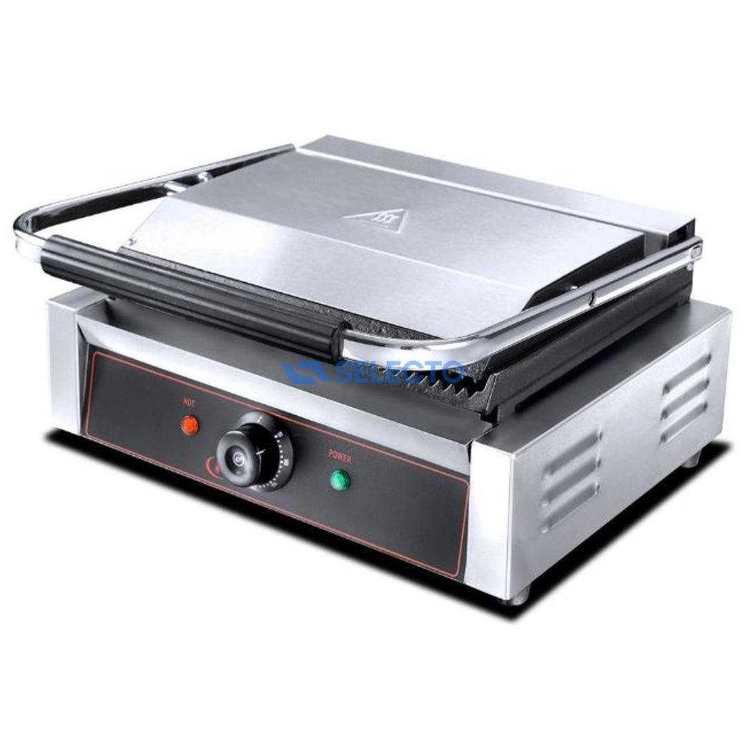 Plancha Panini Eléctrica de Parrilla 110V/60HZ 425*400*210mm HEG-811E Selecto
