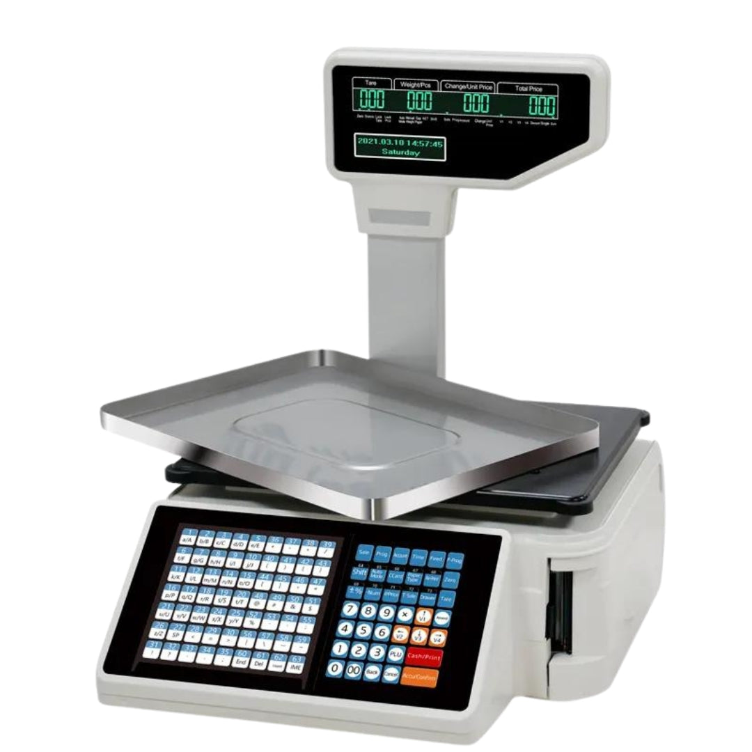 Balanza Digital de 30kg con Impresión de Código de Barra Sin Wifi TM-A20B Báscula. Pesa. Selecto