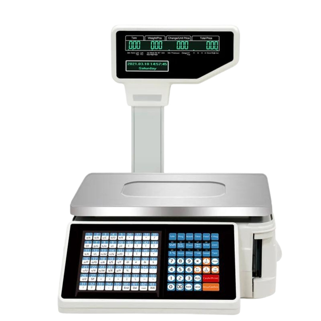 Balanza Digital de 30kg con Impresión de Código de Barra Sin Wifi TM-A20B Báscula. Pesa. Selecto