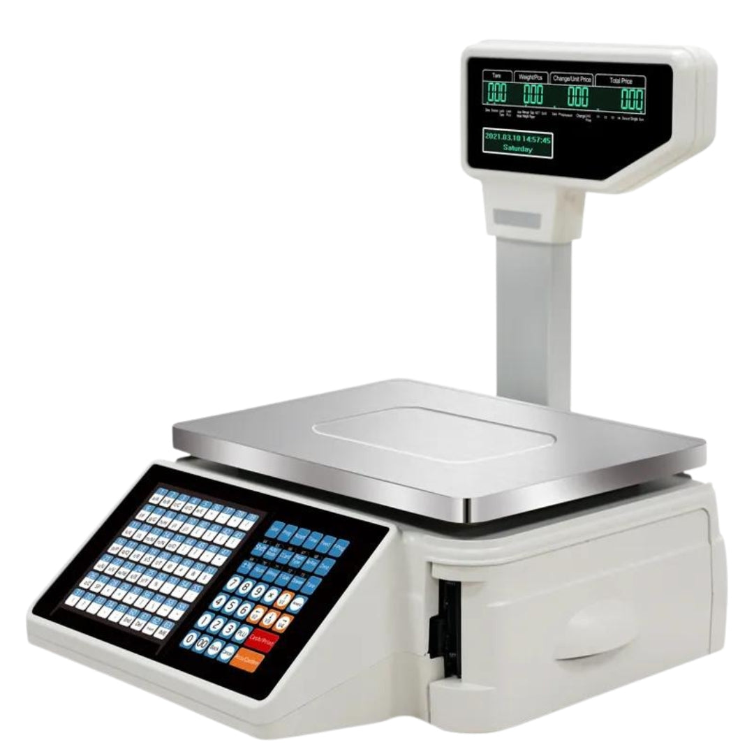 Balanza Digital de 30kg con Impresión de Código de Barra Sin Wifi TM-A20B Báscula. Pesa. Selecto