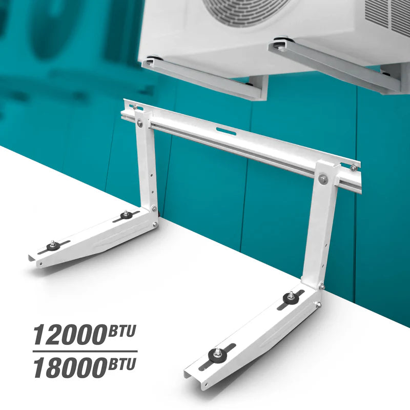 Soporte Bracket Para Compresor De Aire Acondicionado De 12,000 A 18,000 BTU En Acero Inoxidable Reforzado AB1699