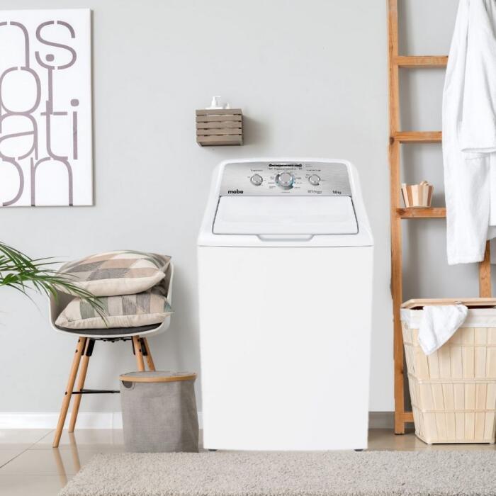 Lavadora Carga Superior 18kg Automática Aqua Saver Mabe LMA78113CBAB0