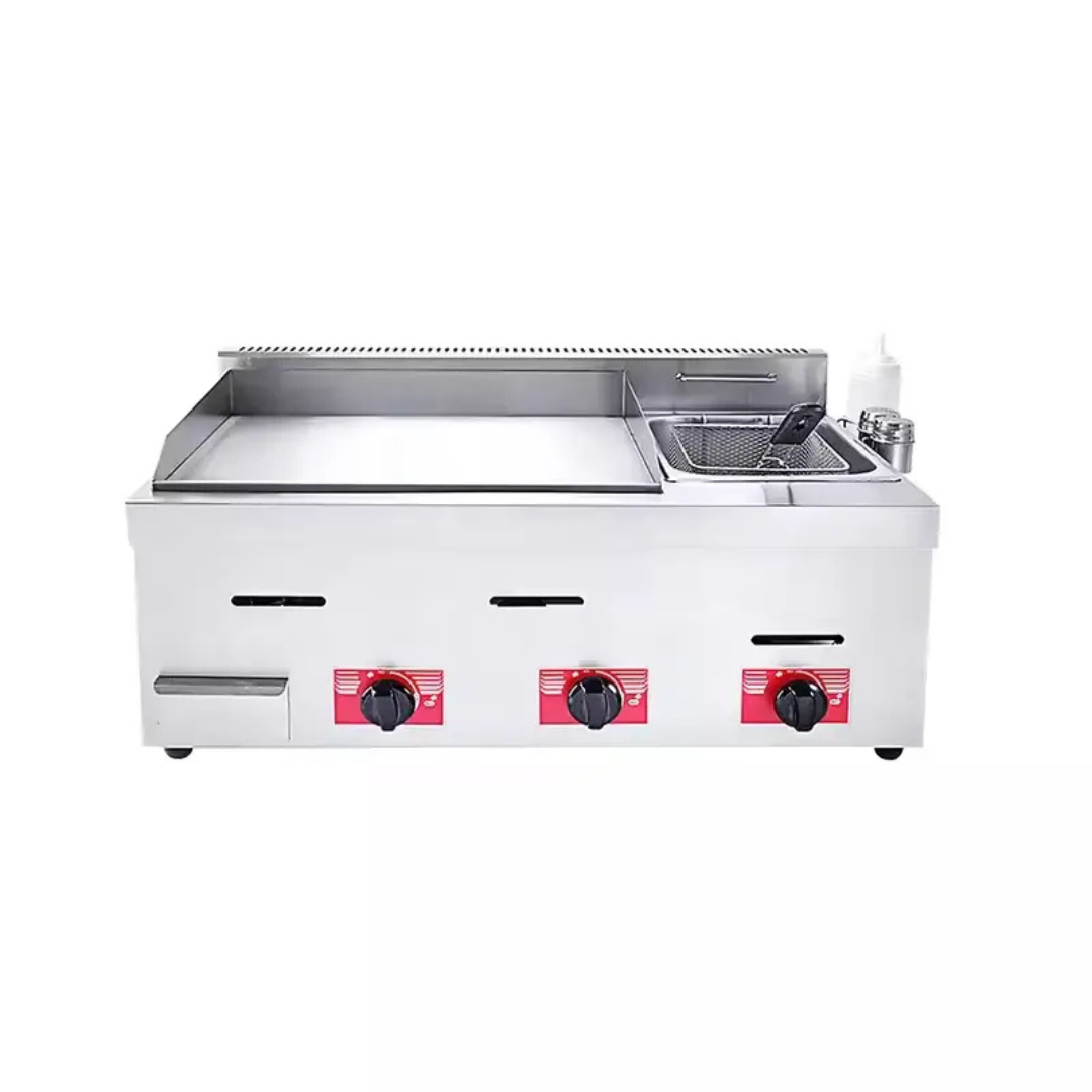 Equipo de Cocina 2en1 a Gas de Acero Inoxidable 855*475*405mm HGG-710 Selecto