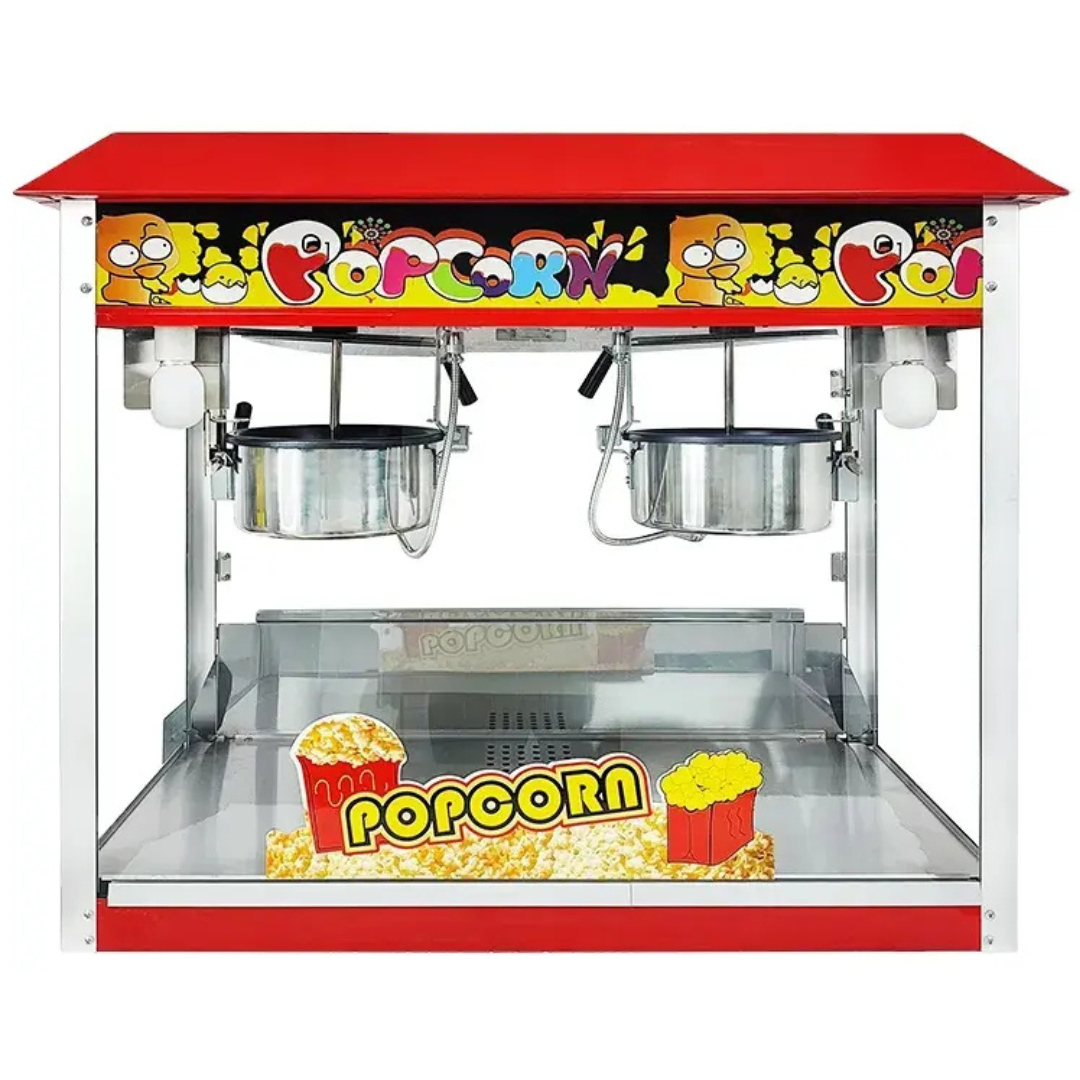 Maquina de Popcorn 6oz Doble Eléctrica 110V/60Hz HW-6*2 Millo. Palomita. Selecto