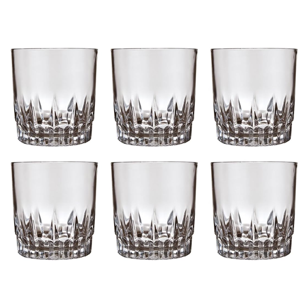 Set de 6 Vasos de Vidrio Vegas Rock 290ml/9oz Nadir 25520200011807