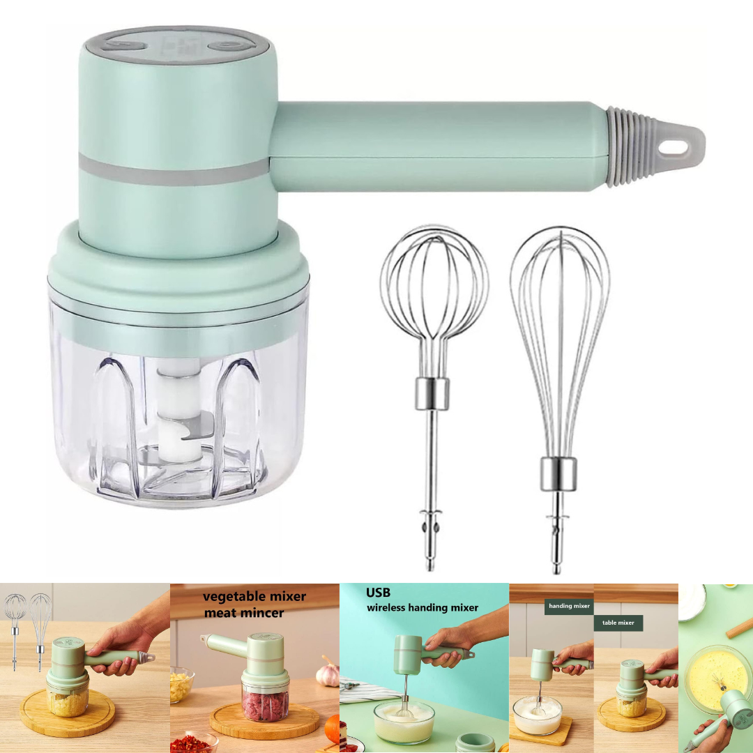Batidora de Mano & Procesador de Alimento Eléctrica 2en1 LT-9851 LOTUS