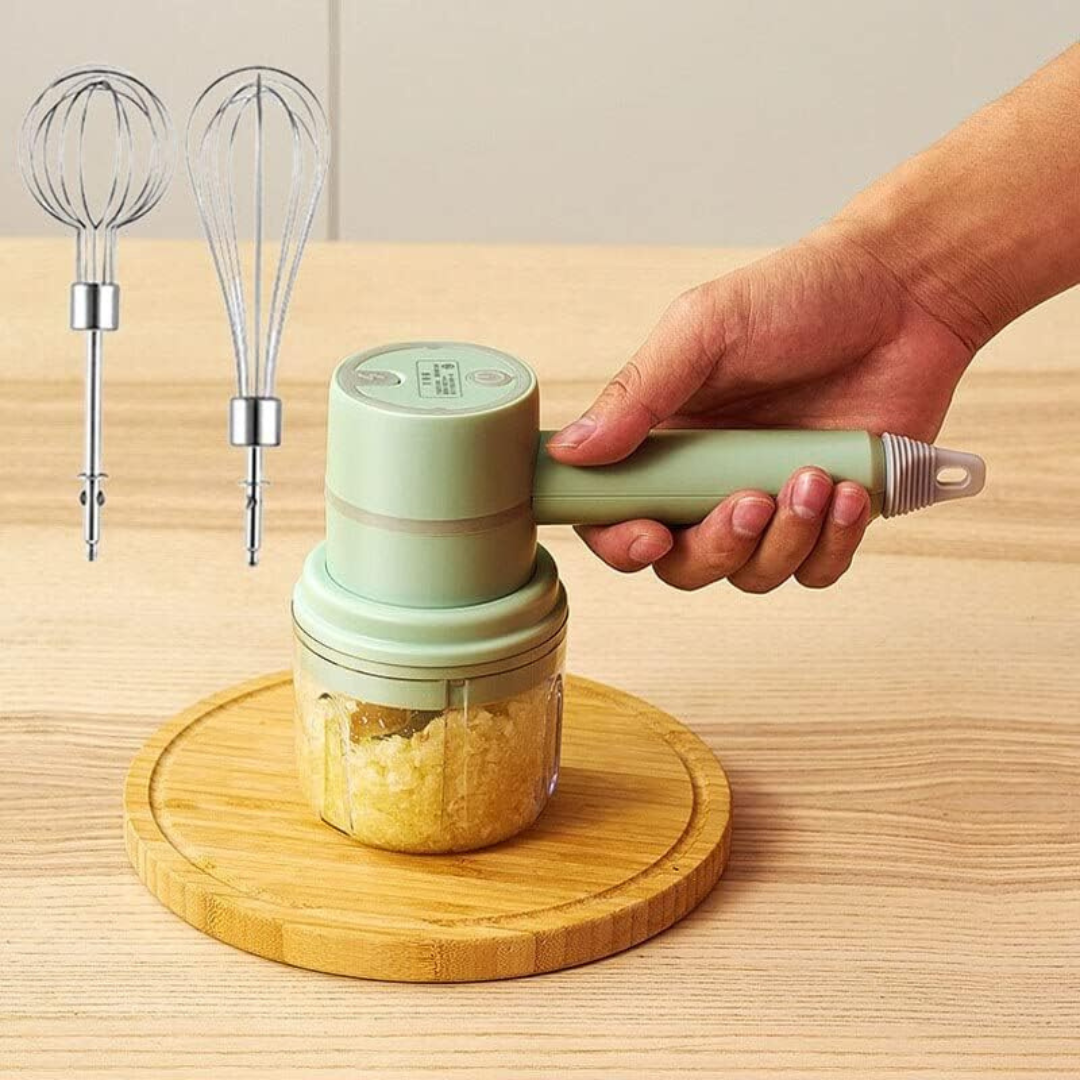 Batidora de Mano & Procesador de Alimento Eléctrica 2en1 LT-9851 LOTUS
