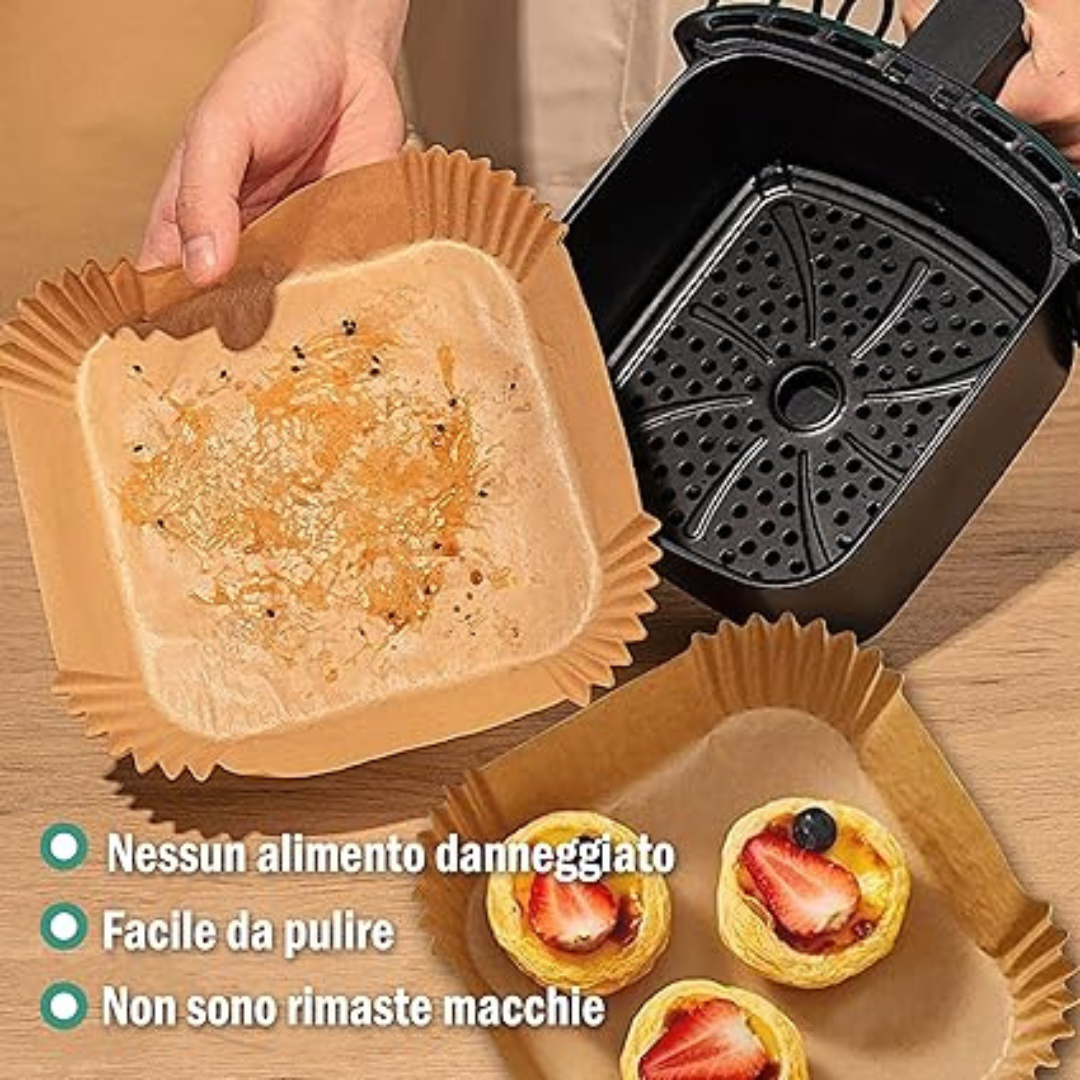 Papel o Filtro Desechable para Freidora de Aire 50UND 16x4.5cm LHC-9663