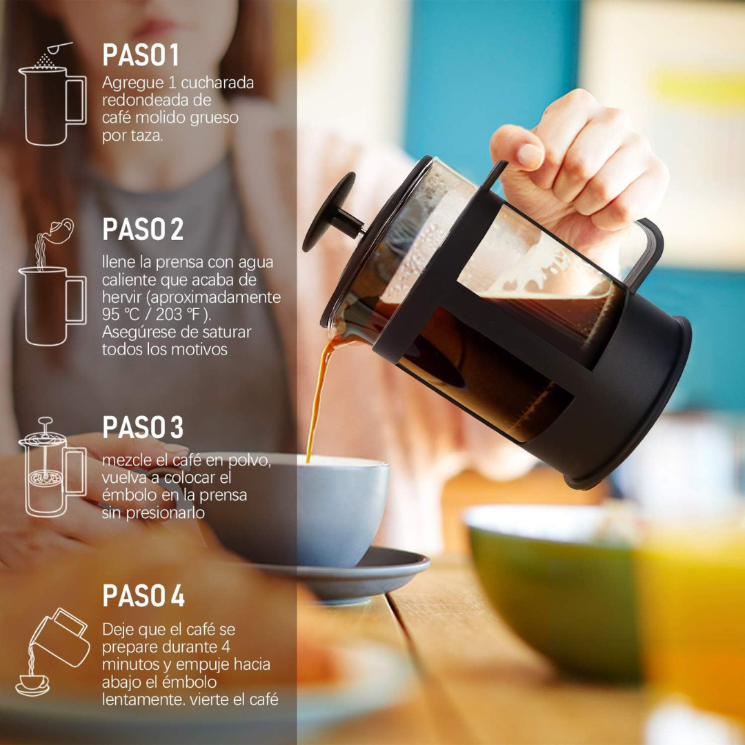 Prensa Francesa para Café con Filtro 800ml CP10243-800