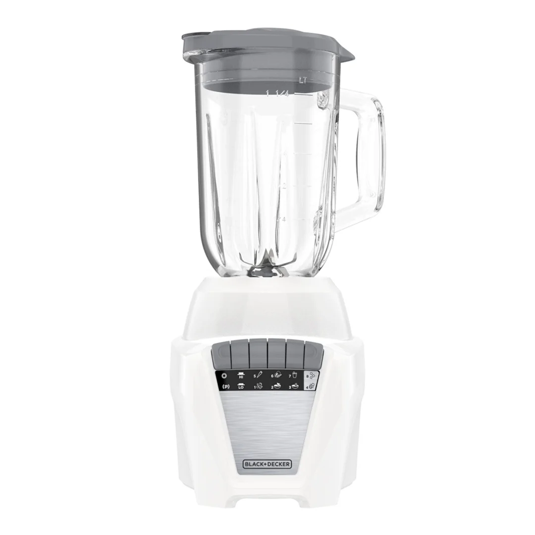 Licuadora Ice Crush Doble Jarra de Vidrio 1.25L 8 Velocidades 700W Black and Decker BL0876-3WDLA BLACK + DECKER