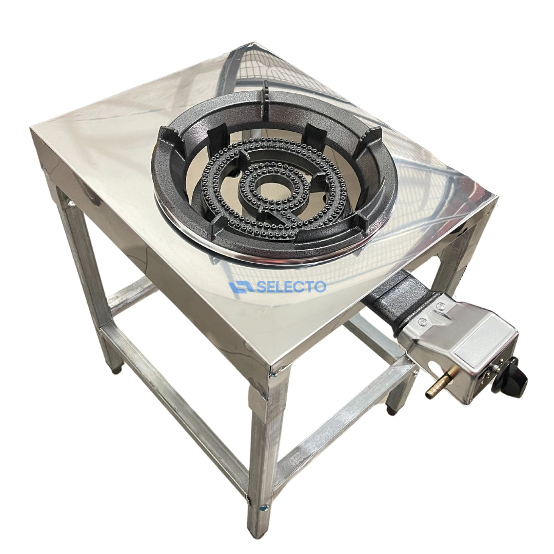 Estufa 31A de Encendido Automático a Gas con Base de Acero Inoxidable 31A-CB Selecto