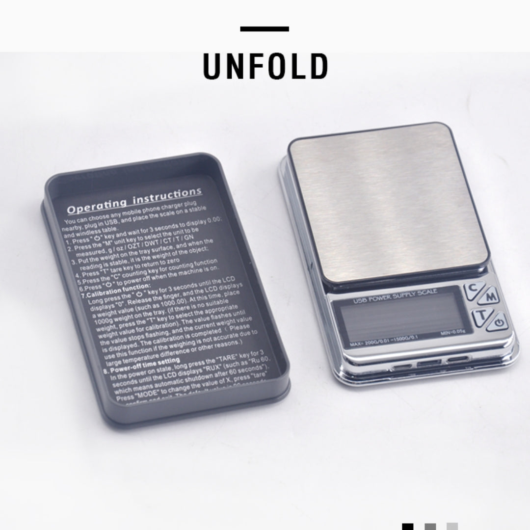 Balanza Digital de Bolsillo para Joyería 200g Constant 14192-668C Báscula. Pesa.