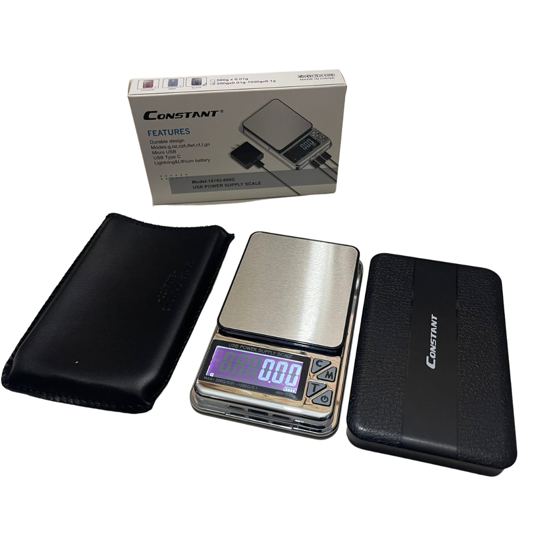 Balanza Digital de Bolsillo para Joyería 200g Constant 14192-668C Báscula. Pesa. Selecto