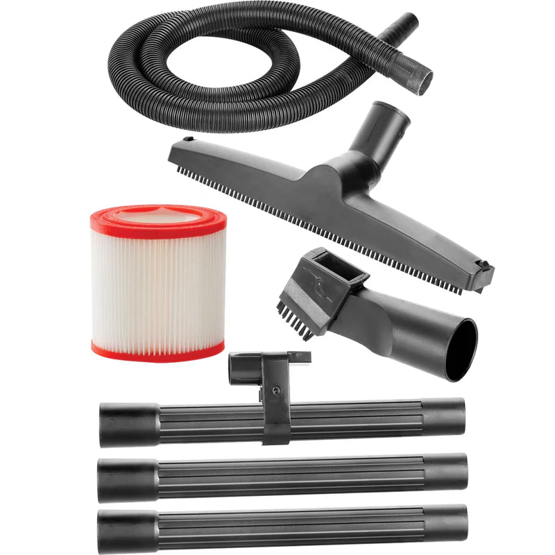 Aspiradora De Limpieza Seco O Mojado 12 L. 800W. Tanque Acero Inoxidable. 110V-120V/60Hz Total UTVC14122 TOTAL