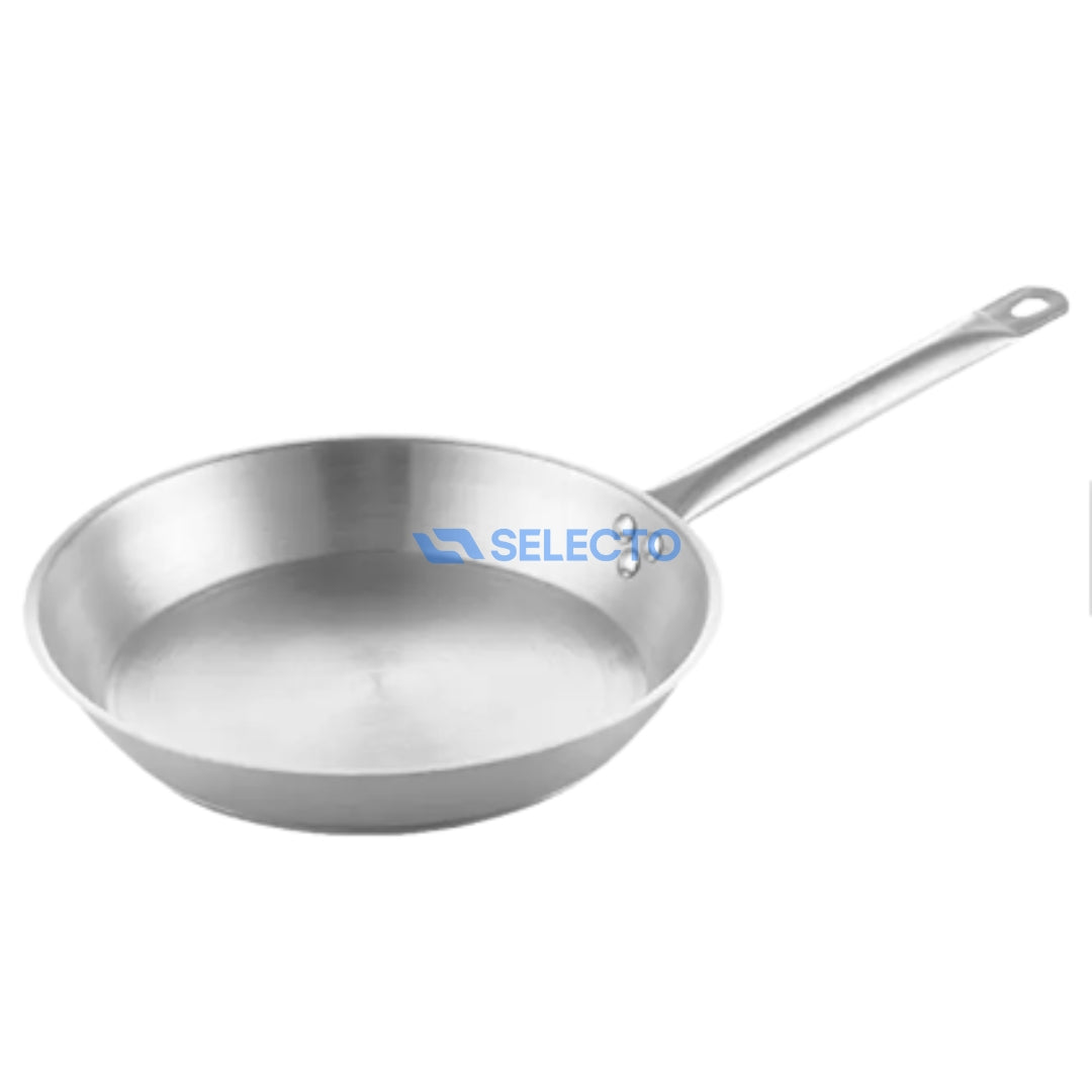 Sartén de Acero Inoxidable 201 para Uso Profesional del 20cm al 40cm 220101/220102/220103/220104/220105/220106/220107/220108/220109/INOX-38CM/220110 Selecto