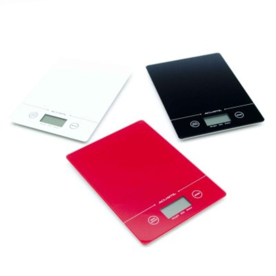 Balanza Digital de Vidrio Templado de 5kg (ml, oz, g, lb) 14192-2014B F1976 Báscula. Pesa. Selecto
