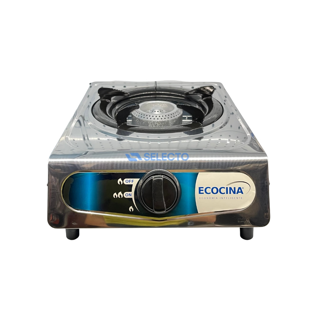 Estufa de Acero Inoxidable a Gas de 1 Quemador Ecocina QH-A1 ECOCINA