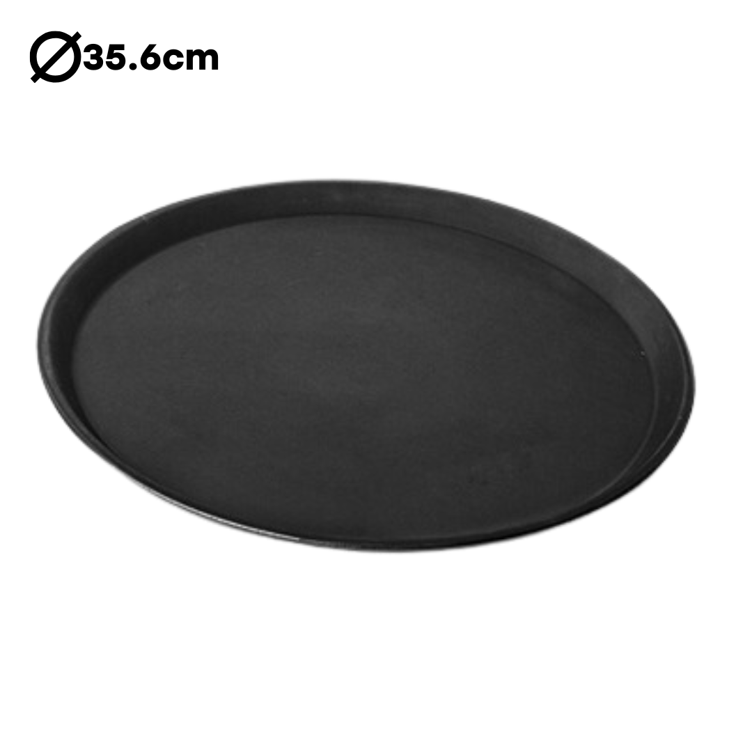 Bandeja Antideslizante Redondo 35.6cm Negro 807006 Selecto
