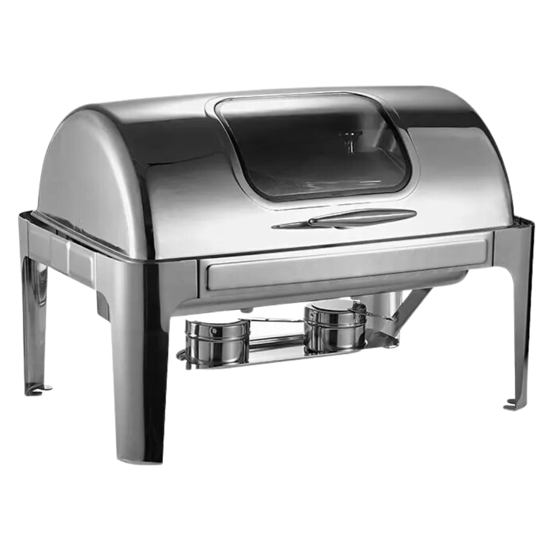 Chafing Dish Hotelero Rectangular de Acero Inoxidable de 9 Litros 432102