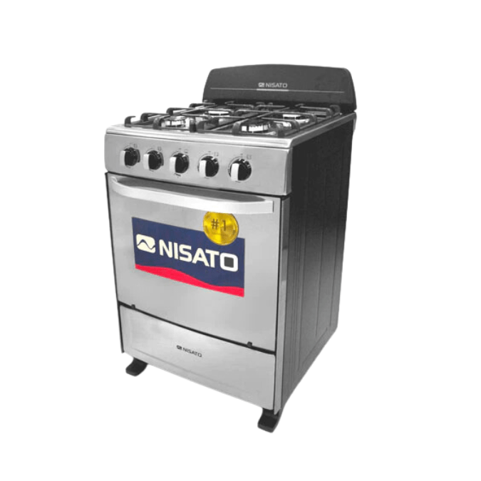 Estufa con Horno 24" 4 Quemadores Nisato NE-2464RMS