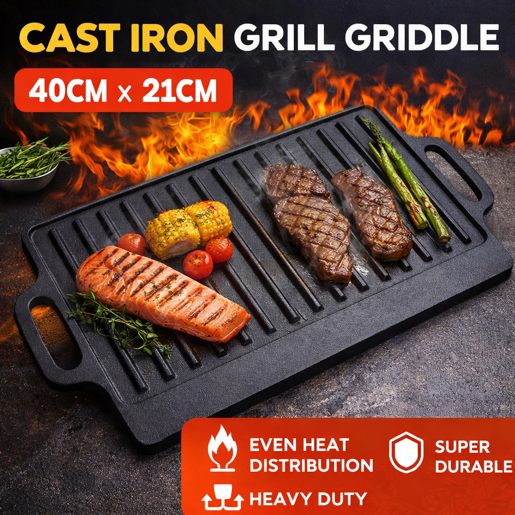 Parrilla Reversible de Hierro Fundido Lotus LHC-TV03 Grill. Carne. LOTUS