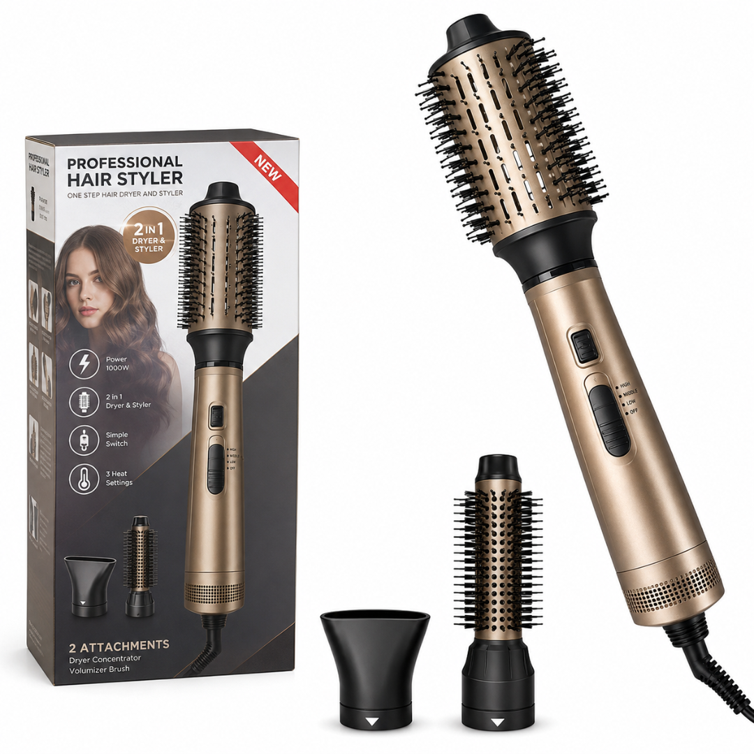 (LLEGANDO 3 DE JULIO) Cepillo de Aire Ovalado Remington AS8821-110F Ceramic & Titanium | Seca, Alisa y Da Volumen al Cabello Remington