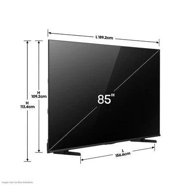 Televisor 85" QLED Smart TV UHD 4K AI VIDAA Quantum Dot + Dolby Vision Hisense 85Q6QV Televisión. HISENSE