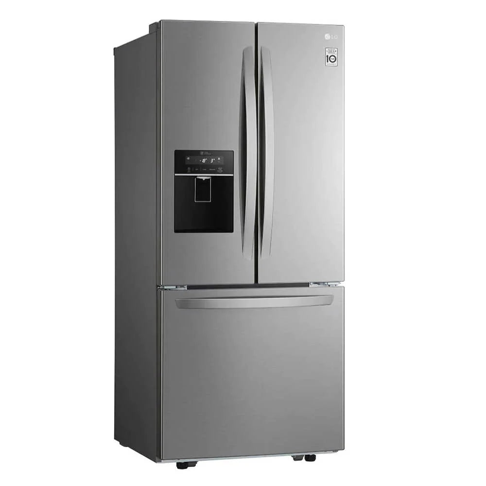 Refrigeradora French Door 22p3 Inverter Multi Air Flow Moist Balance Crisper Smart Diagnosis con Dispensador de Agua LG LM22SGPK Nevera.