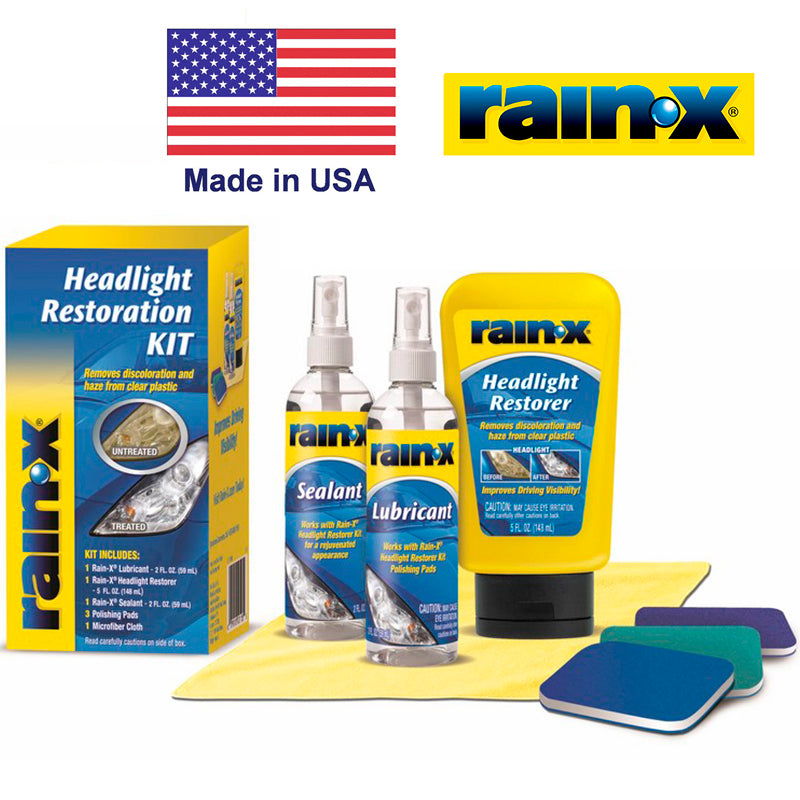 Kit 7 Piezas para Restauración de Lámparas Delanteras 800001809 Rain-X Rain-X