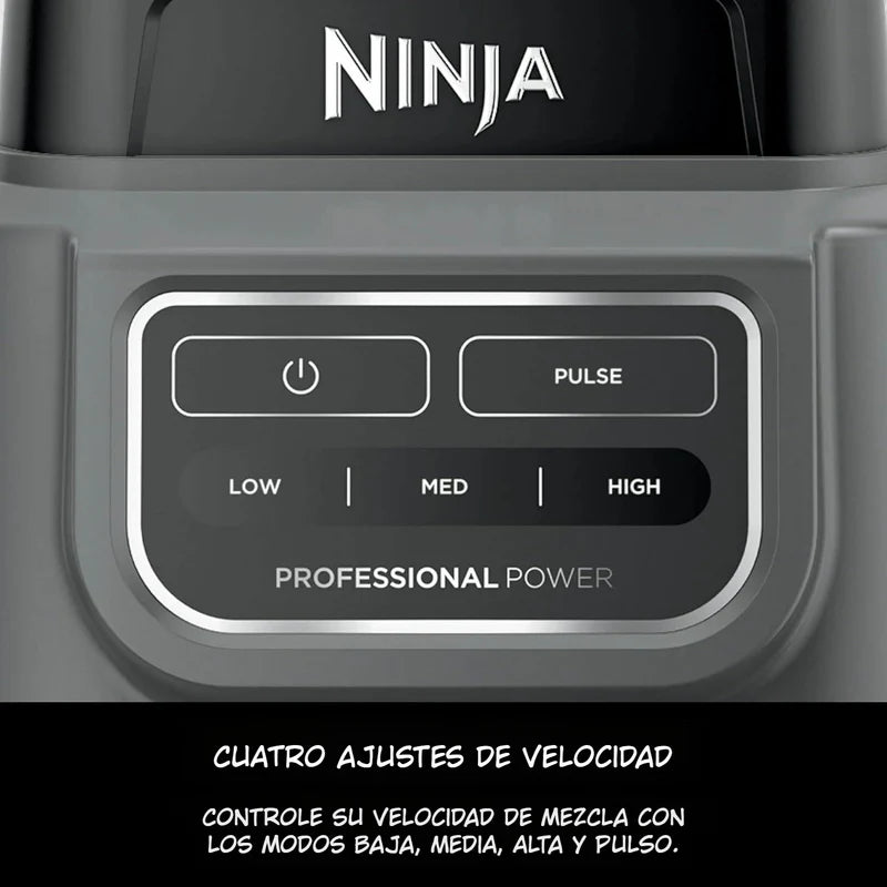 Licuadora Ninja Classic. Batidora BE200 De 1000 W. Baja, Media, Alta Velocidad, Jarra De 72 Onzas, Cuchillas De Trituración Total. NJS-01-BE200 NINJA