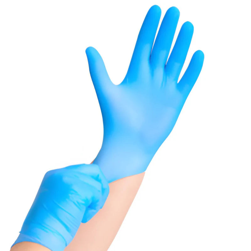 Guantes Desechables De Nitrilo (25 Pares) Talla L. Color Azul. GSH026
