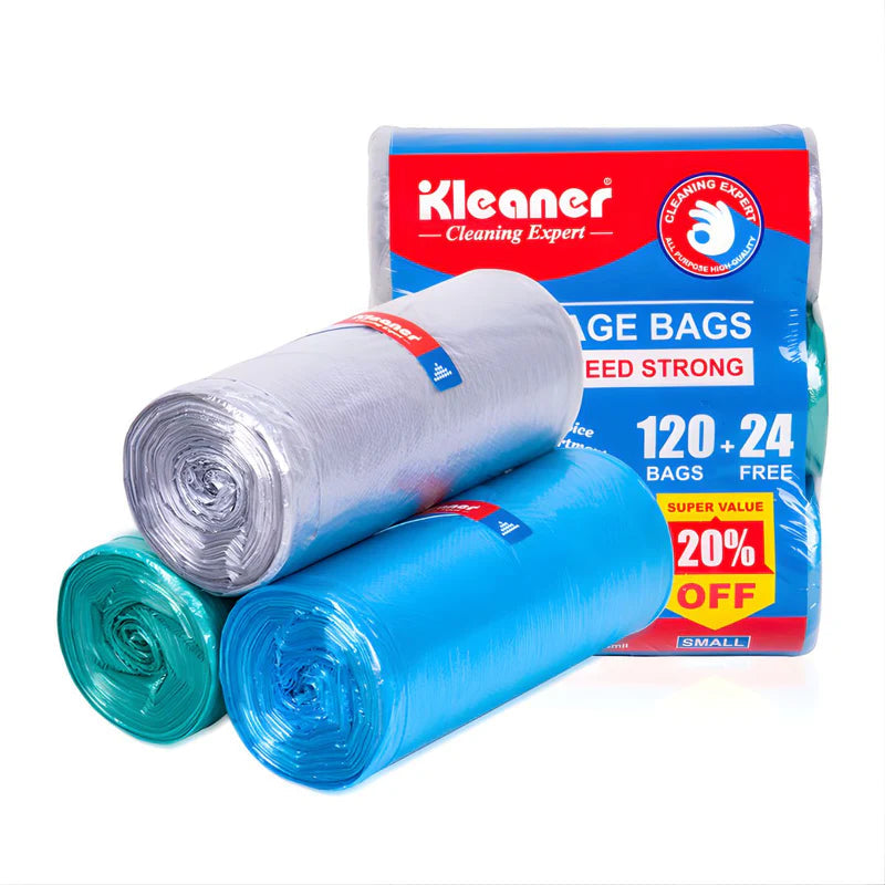 Bolsas De Basura Pequeñas De 7.5 Litros. (Pack De 144 Unidades) Bolsas De Residuo 40Cm X 45Cm. Cartuchos 2Gal. GSL002 Kleaner