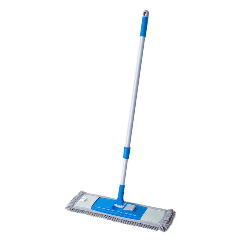 Lampazo Mopa Plana De Microfibra (40Cm) Con Mango Telescópico 70–120Cm. Trapeador Para Pisos. KA2210 Kleaner