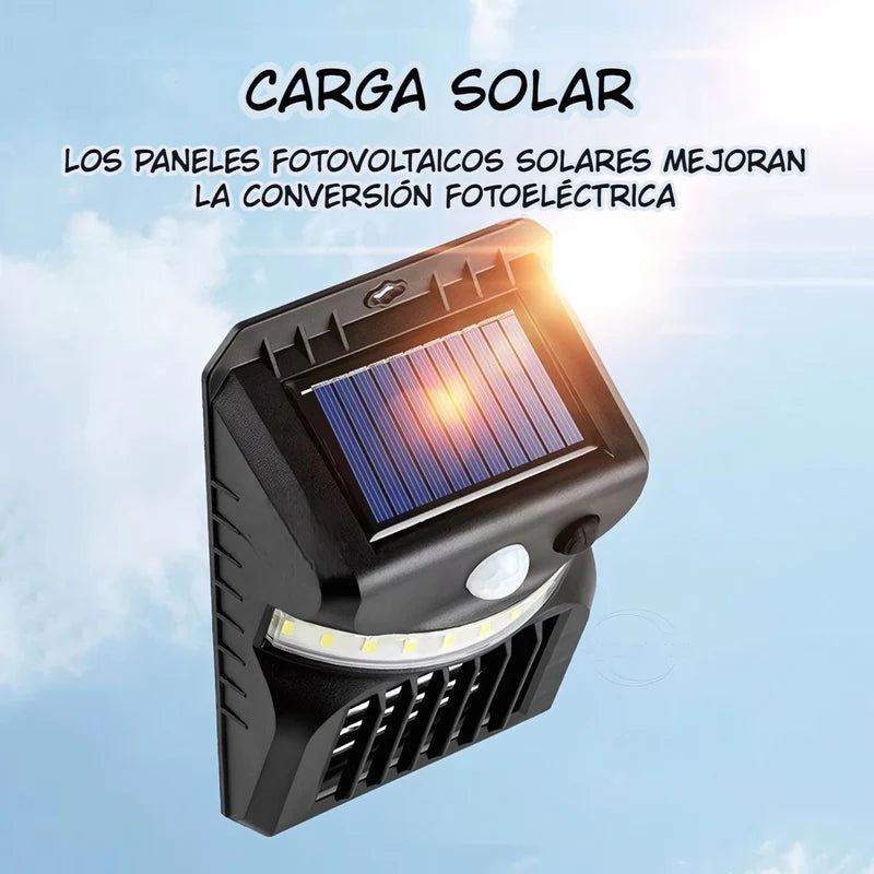 Lámpara Solar Antimosquitos De 26 LED Con Sensor De Movimiento. Luz Blanca Y Cálida. Trampa Mata Insectos Con Panel Solar. TU249 Selecto
