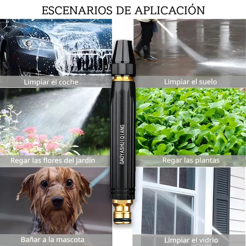 Manguera De Agua De Jardin Con Boquilla Pulverizadora De Alta Presión (20 Metros). Pistola De Riego Ajustable. Incluye Conectores De Plástico. TU293