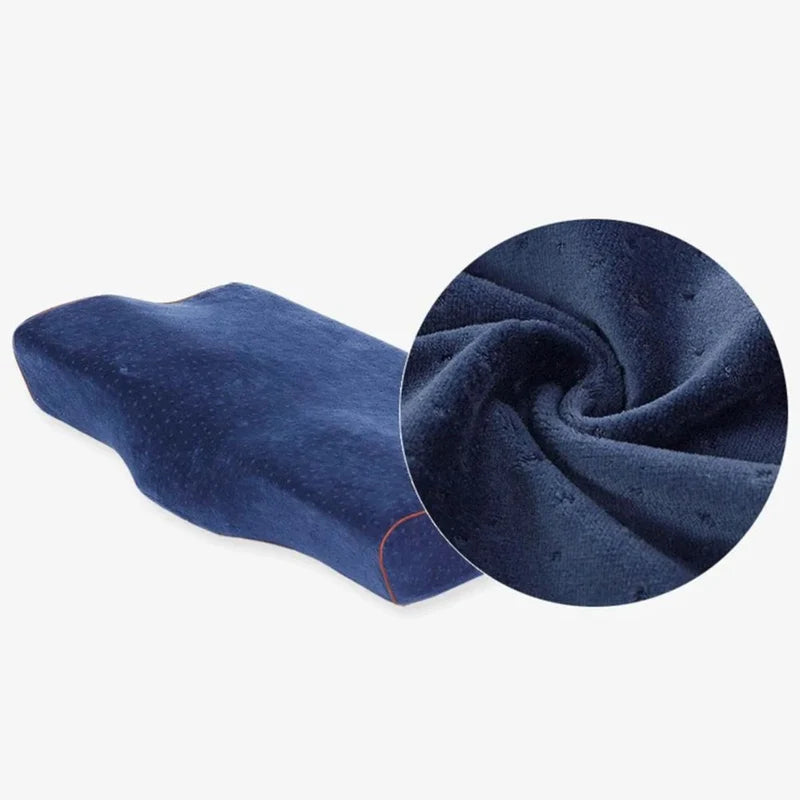 Almohada Ortopédica Ergonómica. Cojín Cervical Con Diseño De Tres Curvas Para Dormir Mejor. 50*30*10-7CM; TU379