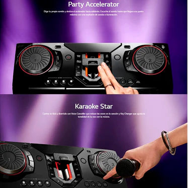 Minicomponente LG XBOOM 2900W Potencia RMS Multi Bluetooth TV Sound Sync Karaoke LG CL88 Bocina. Sonido. LG