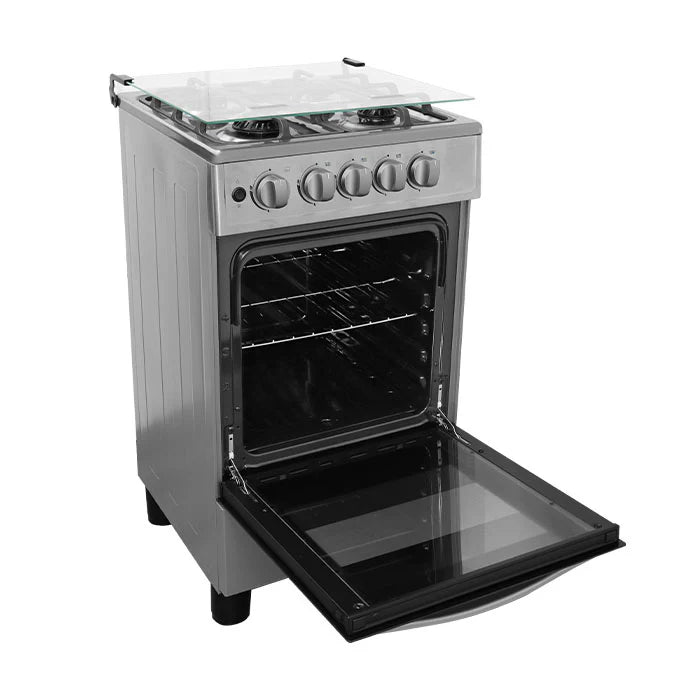 Estufa con Horno de 20" 4 Quemadores en Acero Inoxidable Nisato NE-2064TELAF